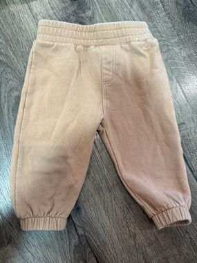 Cotton On Kids Cozy Elastic-Waist Tan Jogger Pants 3-6M